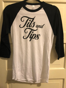 Tits and Tips Baseball Top