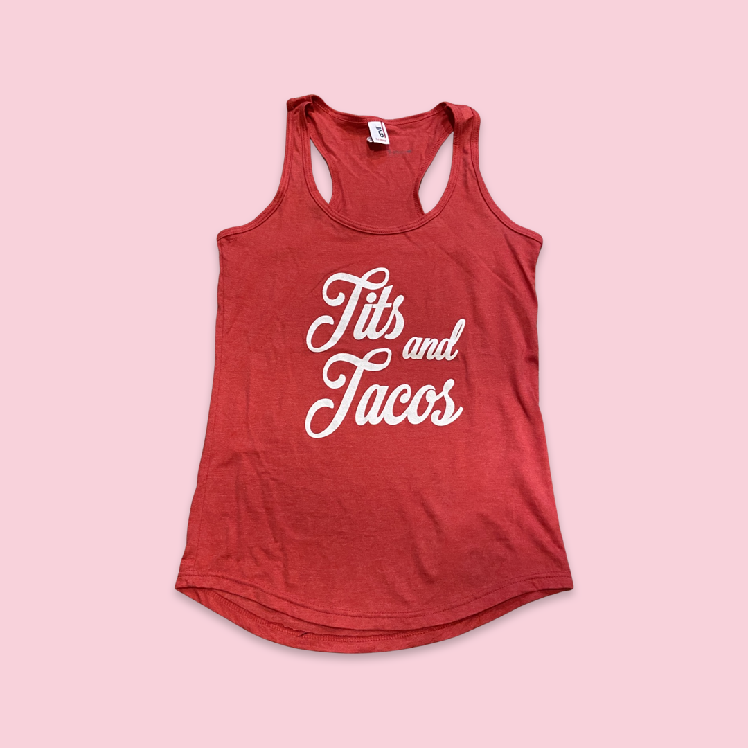 Tits and Tacos Racerback Tank